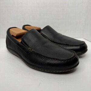 Born Caleb Loafers Mens 9 M Black Pebbled Leather Slip On H46509 Driving Shoes